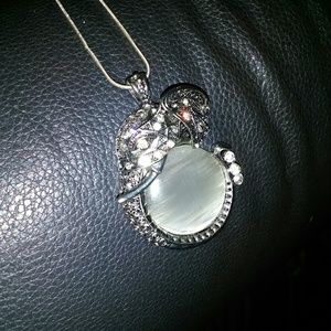 Sterling Elephant Necklace